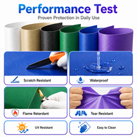 Bâche en toile enduite de PVC robuste, résistante à l'eau, pour couverture de camion, tente, voiture, rideau extérieur, auvent