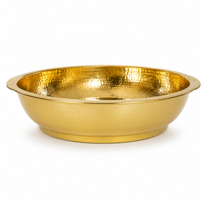 Fauteuil de pédicure rond en acier inoxydable doré avec intérieur doré, portable et confortable pour salon de manucure - Product Image 3