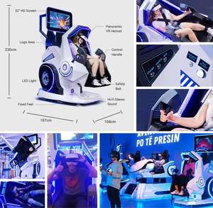 Máquina de Juego Vibratoria 9D VR de Montaña Rusa, Simulador de Realidad Virtual, Juegos de Realidad Virtual, Simulador de Juegos de Interior, Silla VR 360 - Product Image 3