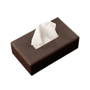 Caja de Pañuelos de Cuero PU Elegante de Diseño Francés OEM/ODM, Grabado Láser con Logotipo Personalizado, para Oficina y Hogar, FD0000098 - Product Image 2