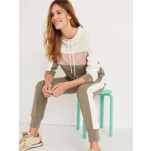 Conjunto Deportivo Personalizado OEM para Mujer, 2 Piezas, Conjunto Deportivo Informal de Talla Grande para Mujer, Sudadera con Capucha para Mujer - Product Image 3
