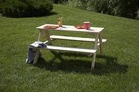 Meilleur vendeur 1 banc de patio extérieur en bois pour enfants table de pique-nique pour enfants