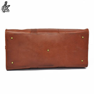 Bolso de piel sintética con logotipo personalizado para hombre, elegante bolso de viaje para exteriores, color marrón, 2022 - Product Image 4