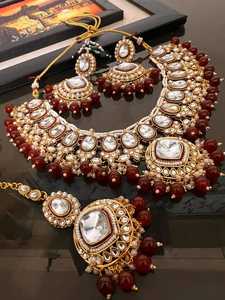 Precioso collar y pendientes rojos de Zirconia cúbica, conjunto de joyería para Banquete nupcial para mujer, joyería de lujo para compromiso de fiesta - Product Image 6