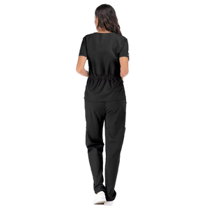 Best Seller Mujeres Enfermería Top y pantalones Set Scrubs Uniformes Conjuntos de manga corta Work Out Scrubs Sets - Product Image 2