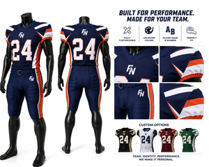 Maillot de football américain personnalisé pour homme, col en V, manches courtes, 100 % polyester, anti-bactérien, à transfert thermique, pour équipe américaine, taille standard, pas cher - Product Image 4