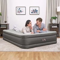 Matelas Gonflable de Luxe avec Pompe Intégrée pour la Maison, le Camping, les Invités – Lit d'Appoint Double Hauteur Réglable