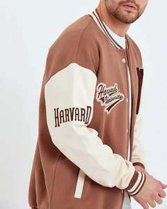 Vestes d'université au design unique pour hommes-Prix d'usine dans toutes les couleurs Tissu de laine d'hiver Col montant Fabricant populaire - Product Image 3