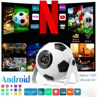 Proyector de Películas LED BL361A, 1GB 8GB LCD, Proyector de Video de 720P, Doble WIFI, BT5.2, Proyector Android 4K, OEM ODM
