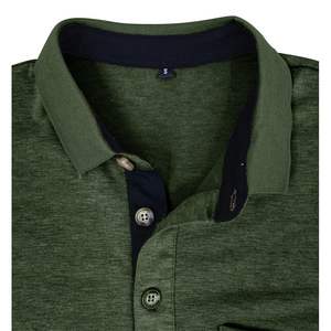 Camisetas polo para hombre de diseño moderno y ligero, con logotipo personalizado impreso, 100% algodón, estilo Ringer. - Product Image 6