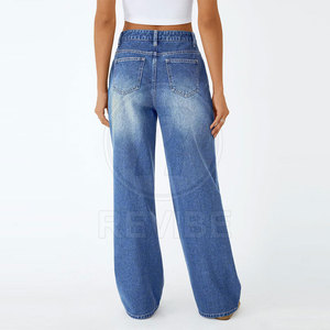 Modern <b>Women</b> Baggy <b>Jeans</b> Loose Fit <b>Women</b> Baggy <b>Jeans</b> Custom <b>Women</b> Baggy <b>Jeans</b> For Trendy Casual Outfits - Product Image 3