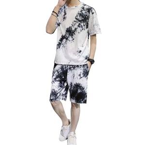 Ensemble de deux t-shirts et shorts de sport de qualité supérieure pour hommes Nouvel été pour hommes Ensemble de sport à manches courtes avec sublimation 2 pièces - Product Image 1