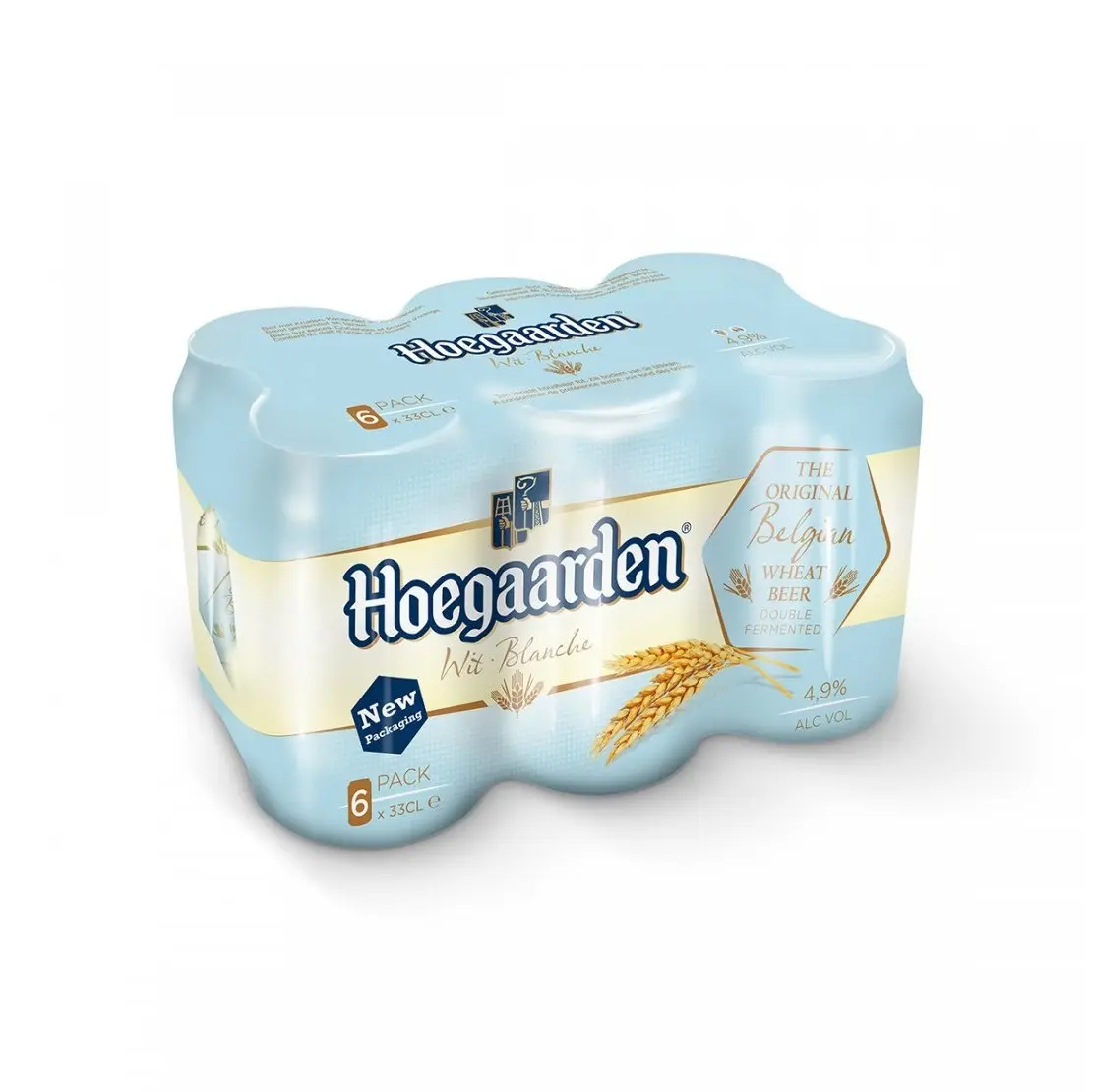 ขวดเบียร์ข้าวสาลี Hoegaarden ขนาด4แพ็ค