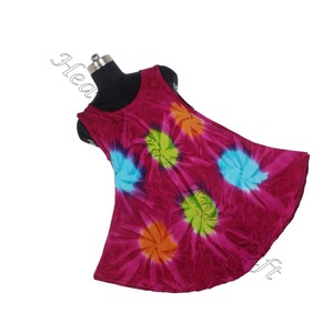 New Arrival Shiny Rayon Woven Tie Dye Printed Fabric <b>Dress</b> for Women <b>Long</b> Maxi Sleeveless Tie Dye Sexy Party Style - Product Image 5
