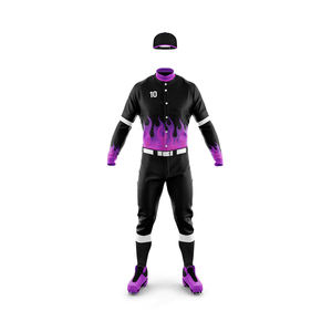 2023 nuevo último diseño ligero cómodo uniforme de béisbol sostenible precio razonable uniforme de béisbol para adultos hombres - Product Image 3