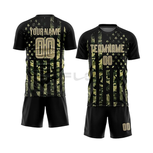 El mejor kit de fútbol americano transpirable 100% tela de poliéster productos de secado rápido se ajustan a la impresión de logotipo personalizado Jersey de fútbol - Product Image 5