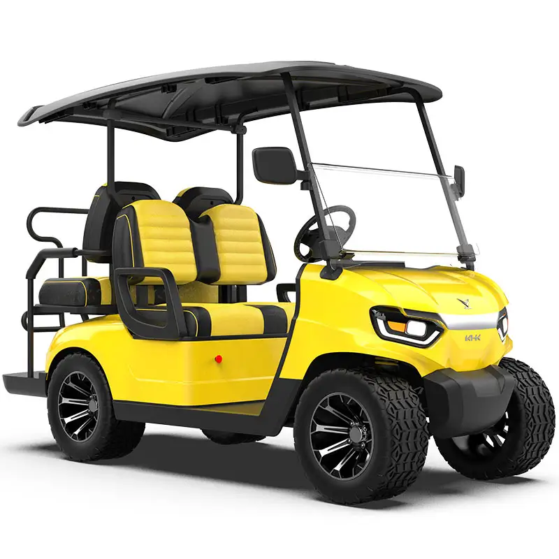 Electric Golf Cart Good Quality Electric Club Car 2+2 Sets CE 48V 6 Seat Battery Van Prices from China 3m 3 - 4