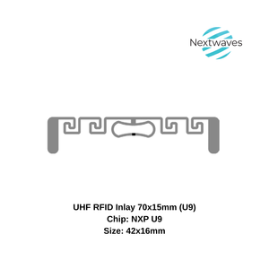 UHF RFID 인레이 70x15mm (U9) 칩: U9, 베트남산, 모델: 웹 안테나 크기: 70x15mm, 읽기 범위: 6 ~ 9 미터 - Product Image 1