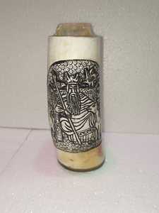 Chope de bière en corne de bétail médiévale faite à la main authentique chope de corne de bétail Viking tasse à boire de style médiéval rustique - Product Image 4