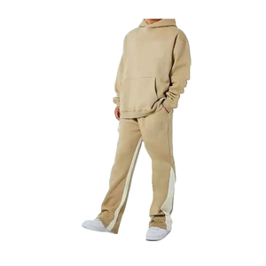 Conjunto Deportivo de Dos Piezas MOVATEXTILE Nuevo de Alta Calidad para Invierno con Capucha, Estampado, Color Sólido, Lavado Ácido, 100% Algodón - Product Image 1