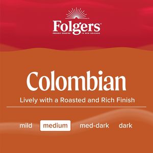 Café Molido Colombiano Folgers, Tueste Medio, 22.6 Oz. Envase (Paquete de 6) - Product Image 5