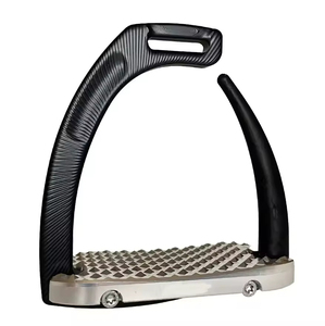 Estribos de Equitación Veterinarios de Aluminio de Primera Calidad, Par de Estribos Antideslizantes con Protección de Tobillo y Suela Ancha, Equipo Ecuestre - Product Image 4