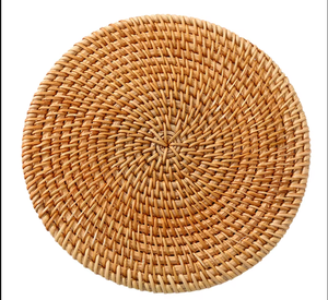 Artex Dong Thap Handmade Traditional Water Hyacinth <b>Round</b> <b>Placemat</b> for Home Use - Product Image 1