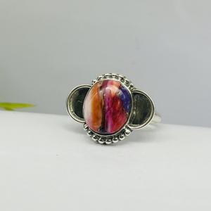 Natural Dahlia Turquoise <b>Ring</b> 925 Sterling <b>Silver</b> <b>Ring</b> Beautiful <b>Ring</b> Handmade <b>Ring</b> Designer Ovel <b>Ring</b> <b>Silver</b> <b>Ring</b> <b>Boho</b> <b>Ring</b> - Product Image 2