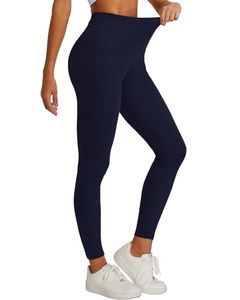 Womens High Waist Velour <b>Leggings</b> Full Length Breathable Knitted Solid Color Stretch Pants Vintage Style Casual Summer Wear - Product Image 1