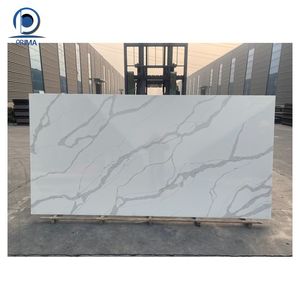 Losa <span class=keywords><strong>de</strong></span> <span class=keywords><strong>cuarzo</strong></span> <span class=keywords><strong>de</strong></span> Calacatta, encimera prefabricada, piedra <span class=keywords><strong>de</strong></span> <span class=keywords><strong>cuarzo</strong></span> <span class=keywords><strong>de</strong></span> vena gris para Cocina - Product Image 2