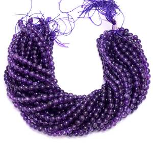 Cuentas sueltas de amatista natural de 15 hilos para la fabricación de joyas, venta al por mayor de moda, suministro a granel - Product Image 3
