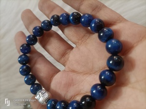 Wholesale natural blue tiger eye stone with buddha charm beads <b>bracelet</b> reiki <b>healing</b> 8mm gemstone for <b>healing</b> & meditation - Product Image 4