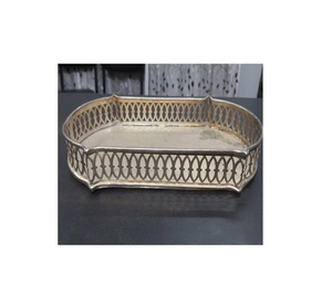 ถาดเสิร์ฟสแตนเลสสำหรับตกแต่งโต๊ะแบบสร้างสรรค์งานแฮนด์เมดสไตล์อินเดียผู้ผลิตในบ้านมีข้อเสนอ - Product Image 1