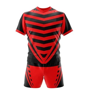 Wholesale Women's Digital Print Professional Rugby Uniform 100% <b>Polyester</b> Quick Dry Breathable Custom Team Name - Product Image 4