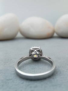 Women's Luxury 14K/18K Gold Hip Hop Ring with VVS Natural Diamond Classic Style for Wedding & Anniversary Parties - Product Image 3