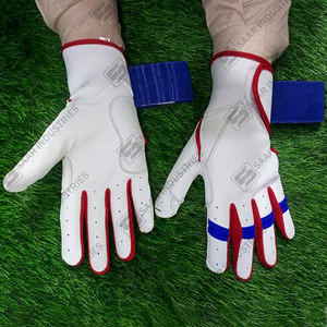 Gants de frappe de baseball en cuir véritable pour adultes, personnalisables, ambidextres, durables, de qualité supérieure pour l'entraînement, logo de couleur personnalisée - Product Image 3