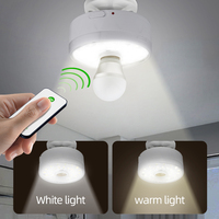 Lampe de plafond LED portable rechargeable, ampoule lanterne, installation facile, batterie 1600mAh, B22 E27