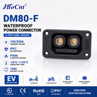 Connecteur de signal et d'alimentation étanche IP67 JBoCnt DM80-F 100A 200A, prise femelle pour panneau, pour échange de batterie de moto électrique
