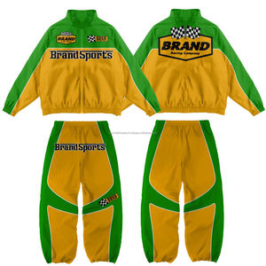 Conjunto Deportivo Personalizado de Chaqueta y Pantalones Cortavientos de Nailon con Cierre para Hombre, Resistente al Viento, para Entrenamiento - Product Image 4