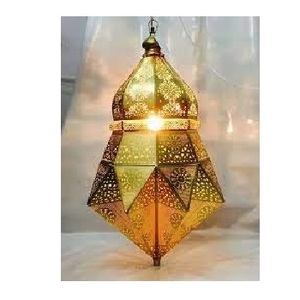 Indian Handcrafted <b>Lantern</b> <b>for</b> Ramadan Festival Decoration Decorative Metal Hanging <b>Lantern</b> <b>Candle</b> Light Lamp - Product Image 3