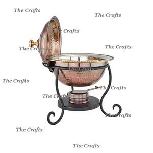 Wedding Party Serving <b>Dish</b> <b>Chafing</b> <b>Dish</b> In Copper And Brass Superior Quality Decorative <b>Chafing</b> <b>Dish</b> <b>For</b> <b>Sale</b> - Product Image 5