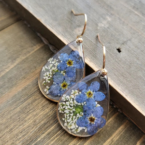 Pendientes de Resina Bordados a Mano, Joyería de Moda de Acero Inoxidable para Mujeres y Niñas, Estilo Clásico para Bodas, Alta Calidad - Product Image 1