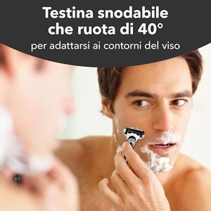 Afeitadora Rotativa Recargable para Hombre con 1 Mango y 10 Cuchillas, Incluidas 5 Cuchillas de Precisión, Resistente al Agua IPX7, Color Negro - Paquete de 1+10 Unidades - Product Image 6