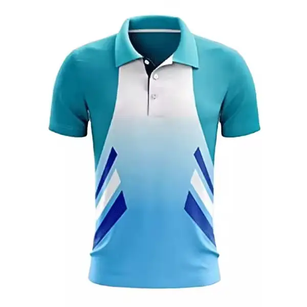 Full sublimation color cricket t shirt new design cricket jerseys uniforms Custom team logo and name cricket jersey printing