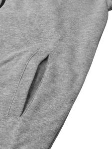 Sudadera con Capucha y Cremallera Completa con Logotipo Personalizado para Hombre, 100% Algodón, Gruesa, de Moda, para Invierno, Técnica Bordada FSW-MH-005 - Product Image 4