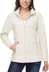 Chaqueta de lana ligera con cremallera para mujer con mangas largas Cómodo ajuste cálido para Unisex para la comodidad del invierno - Product Image 3