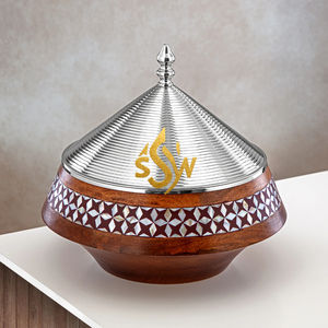 Luxury Finish Casserole Pot Eco-Friendly Modern Design Food Warmer Pot Food <b>Server</b> Stand Party <b>Buffet</b> Wedding Hotel Usage - Product Image 2