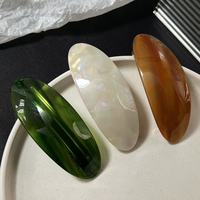 Barrettes personnalisées en acétate écaille de tortue pour femmes et filles, style européen et américain, haute qualité, vente en gros