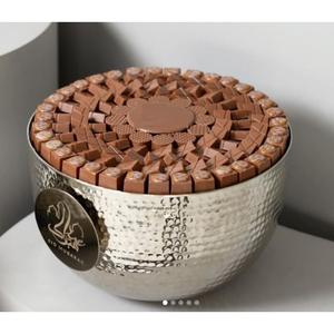 Bol à chocolat martelé de grande taille personnalisé Vente chaude Bonbons au chocolat Bol de service pour vaisselle Bol à chocolat - Product Image 1