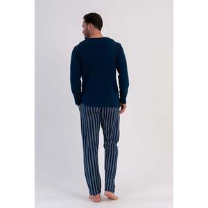 Conjunto de Pijama para Hombre CEPLI ERKEK P.SUPREM con Cuello Redondo y Manga Larga - Azul Marino - Azul Marino - Product Image 5